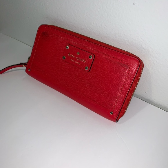 Kate spade red leather wallet - Picture 8 of 8